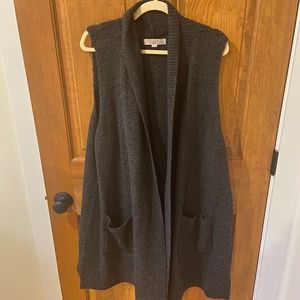 LOFT Plus Pocket Long Sweater Vest